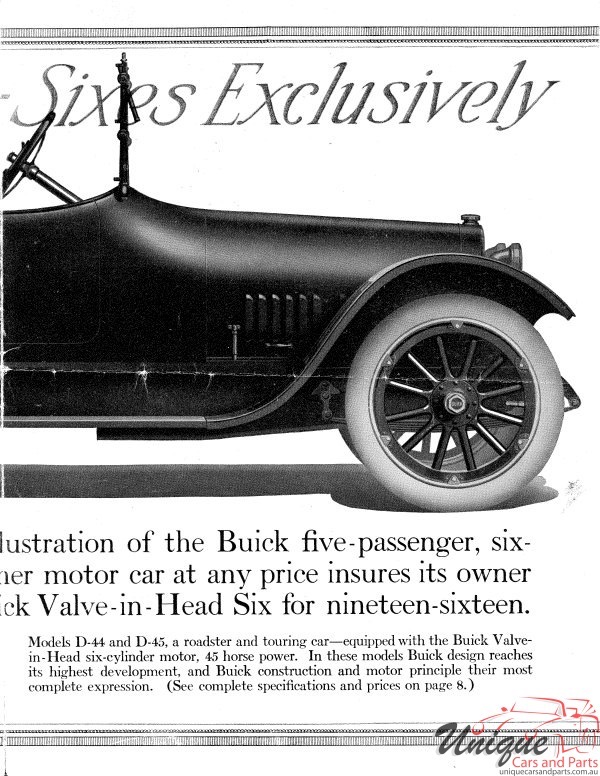 1916 Buick Brochure Page 5
